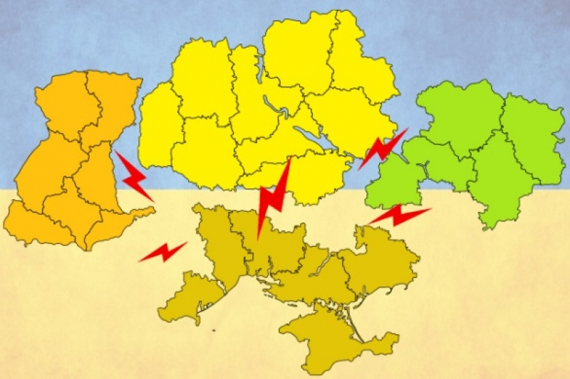 Карта развала украины